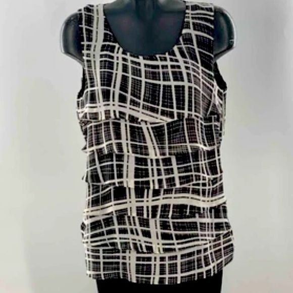 Coldwater Creek Tiered Ruffle Tank XS - Picture 1 of 8